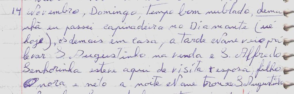 120 expressa a relação que cada um dos autores apresenta com seus diários. Embora Clenderci possua uma escrita de ordem pessoal, a maneira com que Aldo realiza suas escritas é distinta.