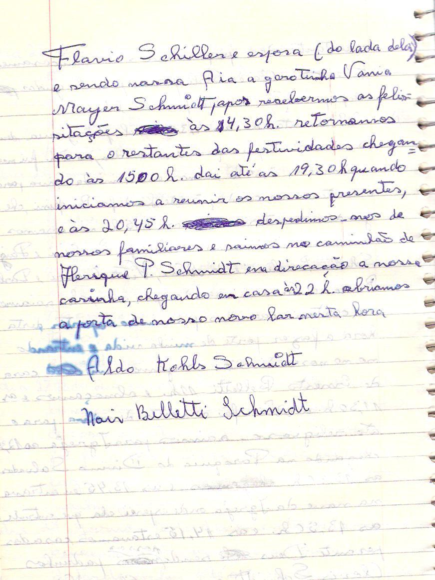 47 Figura 4 - Escrita do dia do casamento no diário de Aldo Diário nº 2 (29/05/1976). Posso fizer que os fatos citados pelo autor no diário indicam um ritual de passagem (GENNEP, 1977).