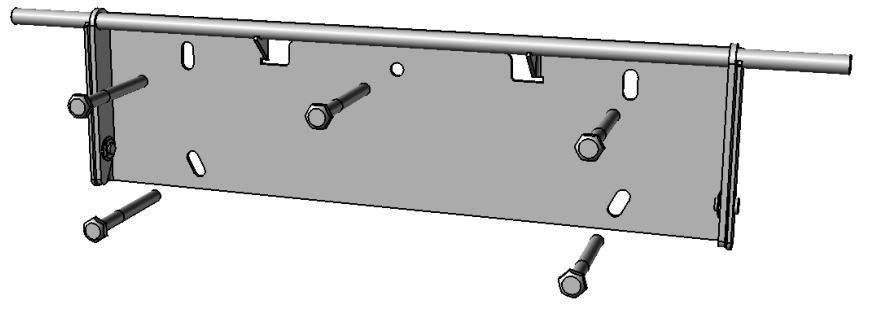 INSTRUÇÕES DE MONTAGEM Fixando Chapa na Parede 2,5 cm (distância do limite superior da Haste LEDTV até o furo central da Chapa) 5 PAREDE assoalho