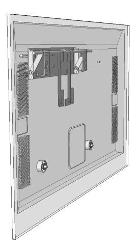 SUPORTE AIRON WALL MF 22 V 4 H 12 05 Passe todos os cabos (energia, HDMI, audio e vídeo etc.