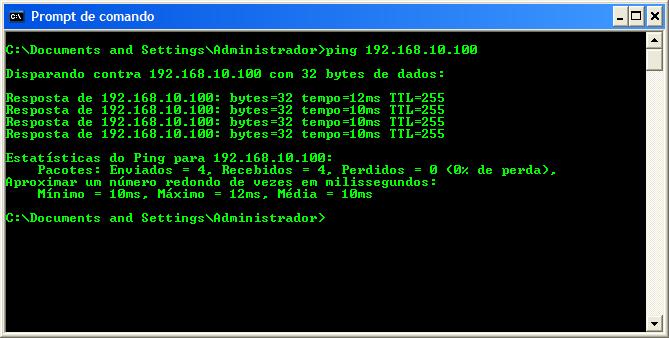 5. IP Default A placa sai configurada de fábrica com o endereço default 192.168.010.100.