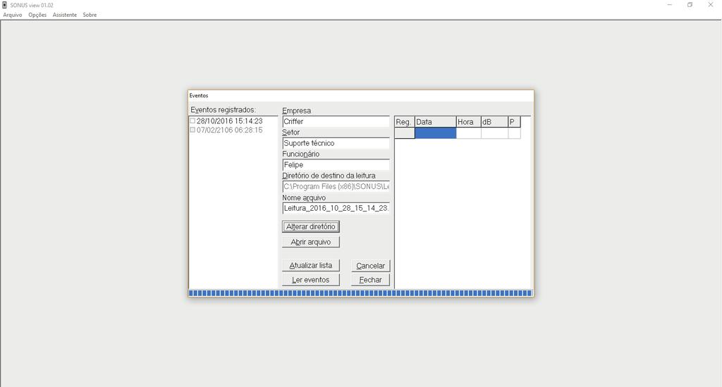 5.2.2. Ler testes Permite visualizar as dosímetrias