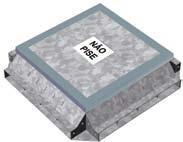 Caixa de passagem 2x70 altura 76mm Deve-se especificar separadamente a tampa e a caixa.