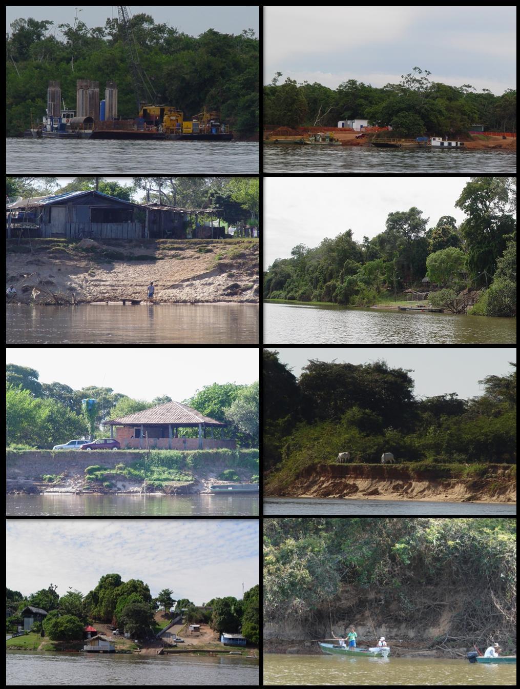 A B C D E F G H Figura 2.2 Principais atividades antrópicas na planície de inundação do Médio rio Araguaia.