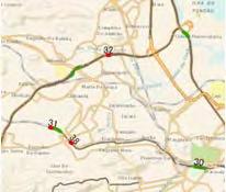 5) Sistema de Localização de Ônibus A principal área para a análise do sistema de localização de ônibus é em torno do ponto de ônibus, como na zona