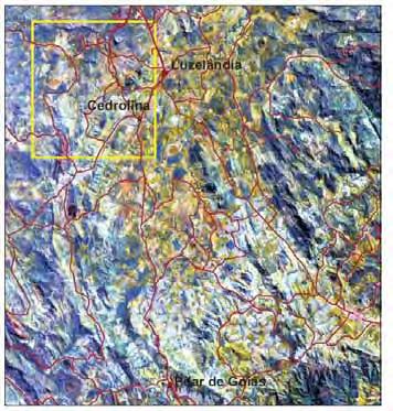 Figura 2 Imagem de satélite da localização da área na escala 1:100.000 2. ASPECTOS FISIOGRÁFICOS 2.