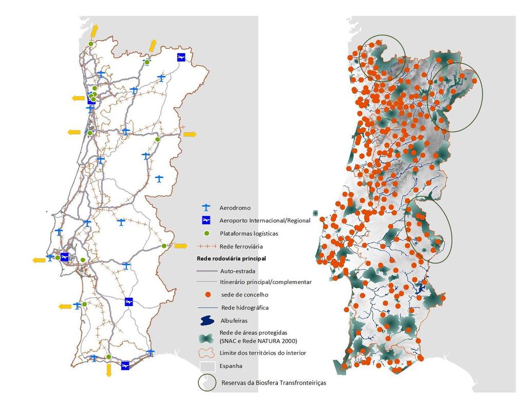 Coesão Territorial O país em números Infraestruturas