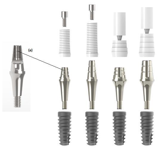 1.8 Modelo Comercial Pilar Smart Cone Morse A) Descrição O Pilar Smart Cone Morse da Implacil é constituído por um pilar reto, fabricado em titânio comercialmente puro grau 4, conforme norma ASTM-F67.