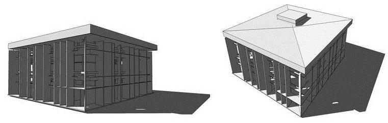 Com os estudos realizados, fez-se a construção de uma maquete eletrônica no Software SketChup, analisando por ele a insolação da edificação a partir da observação e estudo da emissão solar durante o