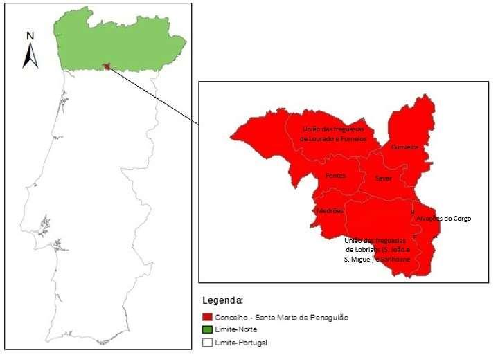 Figura 1: Localização do Concelho de Santa Marta de Penaguião HISTÓRICO E CAUSALIDADE DOS INCÊNDIOS FLORESTAIS 1.