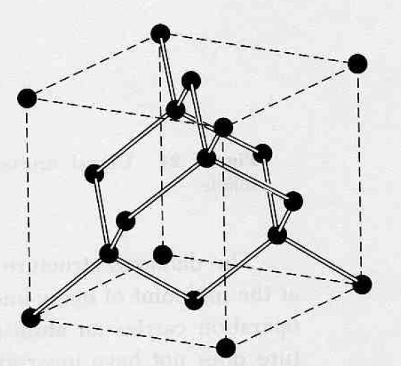 Estrutura Cristalina Cristalinidade Estrutura do diamante: A estrutura do diamante é a forma como