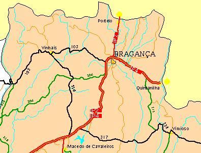 O Plano Director Municipal de Bragança apresenta um espaço canal destinado ao IP 4, o qual coincide com o traçado agora em estudo.