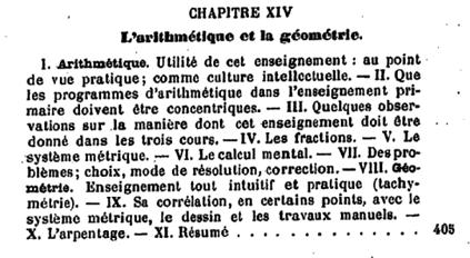 Em seguida, sobre os programas de ensino da escola primária na França no final do século XIX.