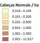 554012,2 5213832,89 Massas de água Carga estimada (kg/ano) P -P 2 O 5 N total