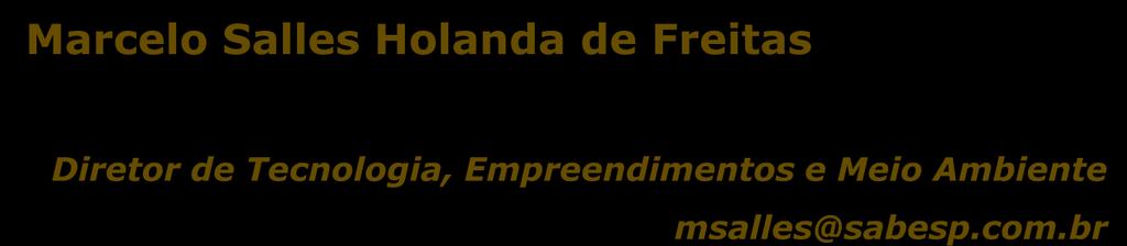 Marcelo Salles Holanda de Freitas Diretor de Tecnologia,