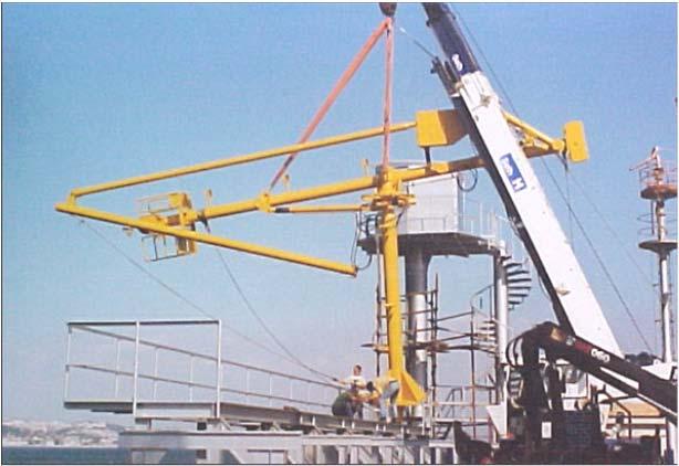 Supply and erection of 2 loading arms (8 ) for jet fuel and 2 loading arms (10 ) for diesel fuel and associated control system and cabin.