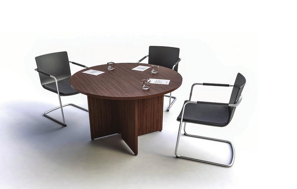 _mesas de reunião Mesa redonda para 4 pessoas com caixa de