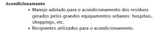 Plano de gestão de resíduos sólidos