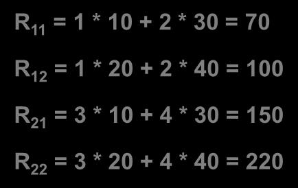 mensagem de erro na tentativa de multiplicar duas matrizes de dimensões incompatíveis; Exemplos: X = 1. 2. 3. 4. Y = 10. 20.