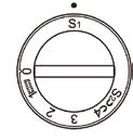 Sapata de uso geral Botão de largura S1 e S2 Costura com agulha dupla Ao costurar com agulha dupla, sempre prosseguir lentamente e com o botão da largura na posição de agulha centralizada.