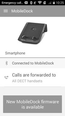 h Confguração ndvdual (App) Smartphone Androd 4.4/ OS 7 ou mas recente. O Smartphone e o MobleDock estão lgados através de Bluetooth.