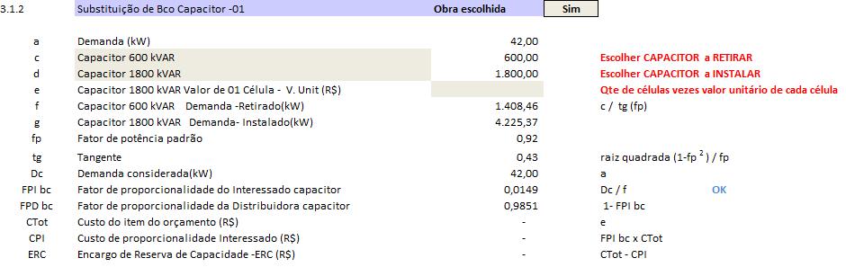 7.4.3 Proporcionalidade no Banco de