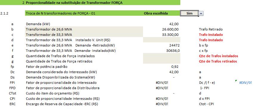 7.4.13 Proporcionalidade da instalação de