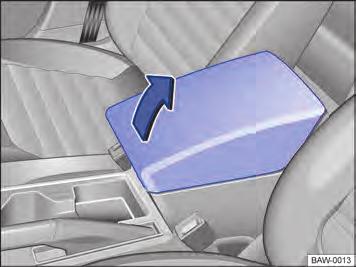 Um porta-luvas aberto pode aumentar o risco de ferimentos graves em caso de um acidente ou manobras de frenagem ou de direção súbitas. Manter o porta-objetos sempre fechado durante a condução.