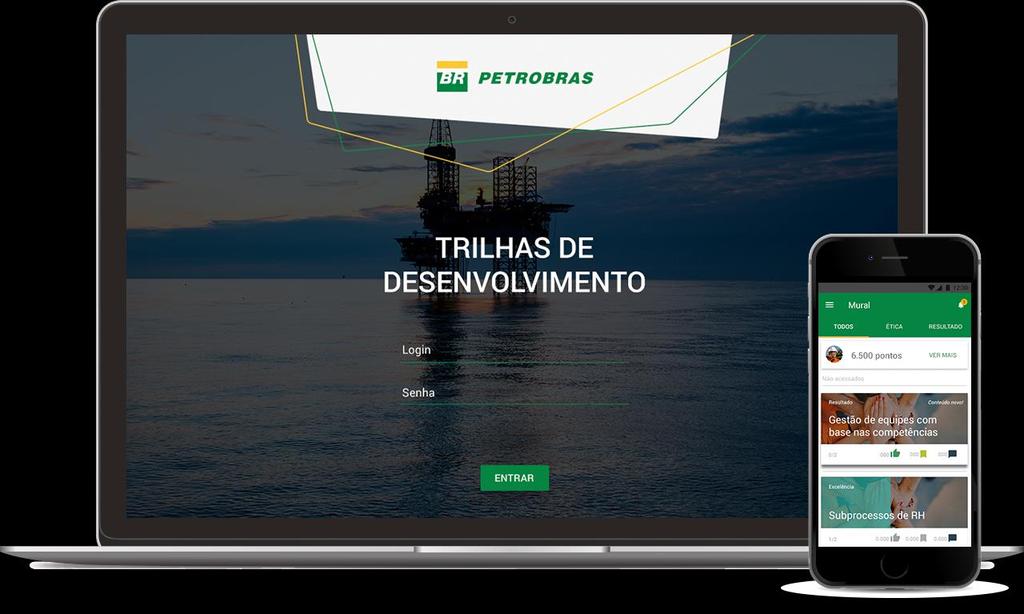 PETROBRAS Desenvolvimento de Líderes Criação de uma plataforma para organizar e distribuir conteúdos educacionais para os líderes da Petrobras.