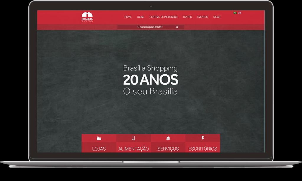 BRASÍLIA SHOPPING Portal de shopping líder de audiência no Brasil Novo portal com foco na usabilidade e conceito de Design de Serviços.