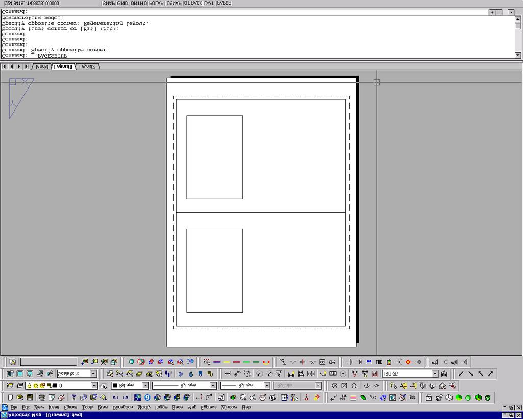 O quarto ícone permite que você selecione uma polilinha fechada ou um circulo, ou uma elipse, ou uma spline fechada que poderá ser usada como janela de visualização (viewport).