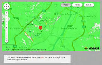 7.2 Mapas de previsão de cobertura, disponibilizados no sítio: