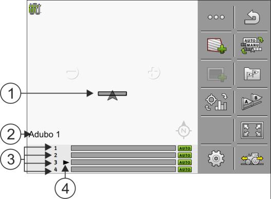 5 Configurar o controle de seção 5 Configurar o controle de seção A função MULTI-Control também permite o controle de seção em máquinas complexas. Exemplos: Pulverizador com várias barras.