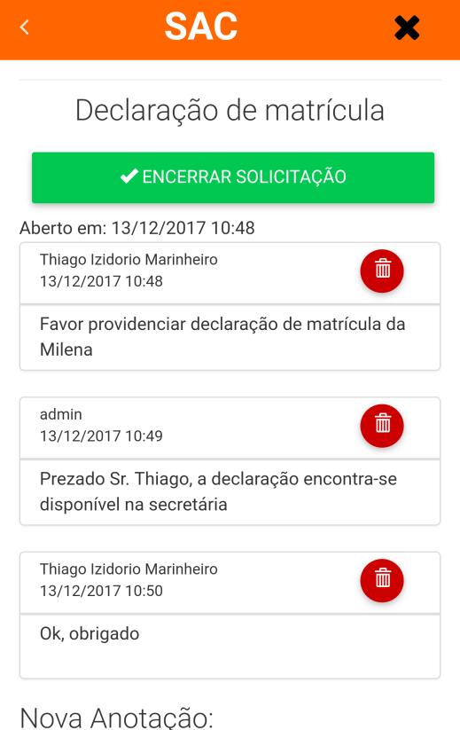 Para cadastrar o chamado é muito simples, você deve selecionar para qual área vai o chamado, referente a qual filho, e qual a