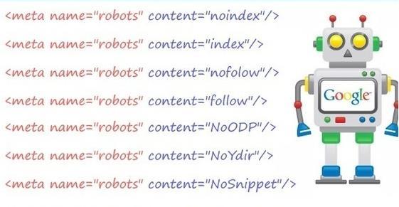 Tag Robots É usada para impedir ou permitir a indexação do site