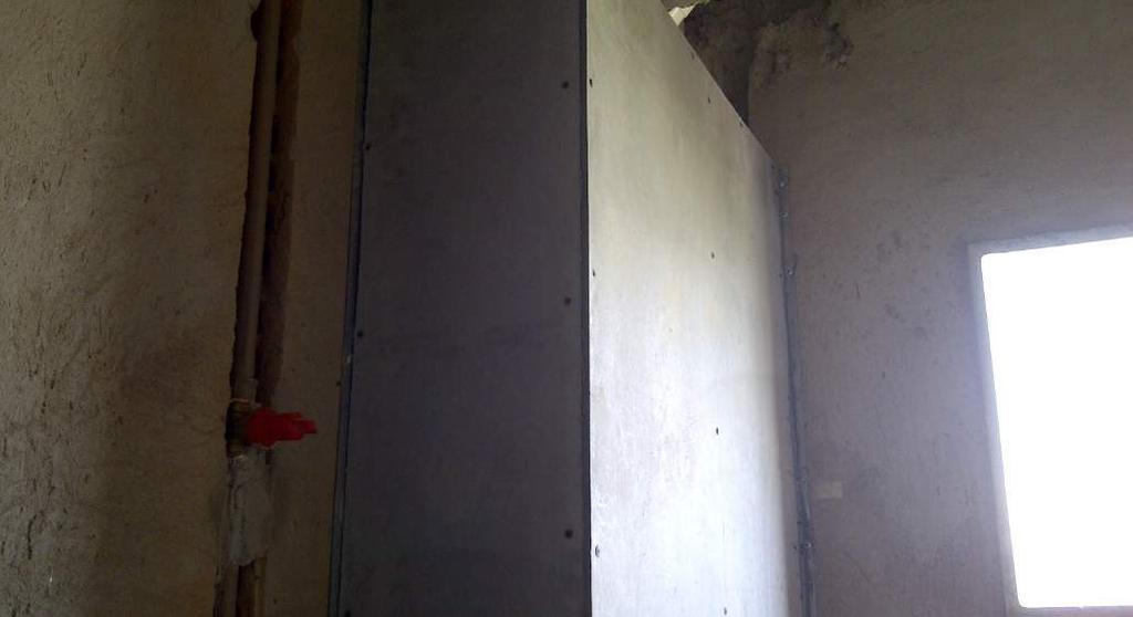 vista a Forro Placa Cimentícia (8 mm) Montante Drywall (M48) Perfil