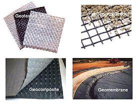 Geossintéticos Os quatro principais grupos de geossintéticos: Geotextil, Geogrelha, Geocomposto e Geomembrana.