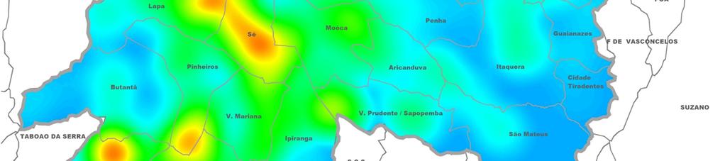 Fonte: Embraesp / Elaboração: GeoSecovi Concentração de unidades