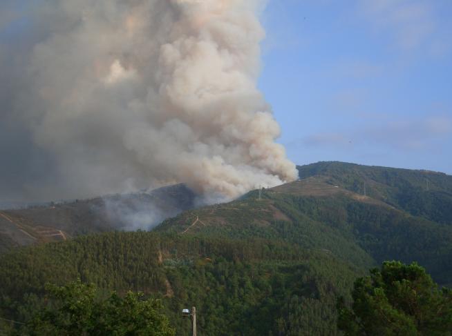 À data de ocorrência as condições meteorológicas verificadas registavam temperaturas próximas dos 30ºC, humidades relativas abaixo dos 30%, e