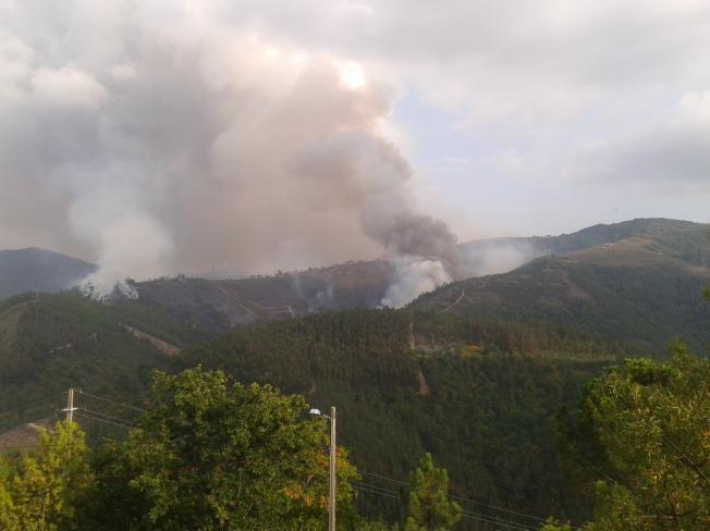 O factor predominante na evolução do incêndio foi a orografia do terreno, tendo em atenção as linhas de água e declives acentuados, associada à