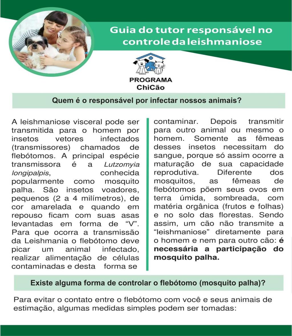 Um folder foi elaborado com o intuito de informar a comunidade do bairro Vila Rica, da cidade de São Joaquim de Bicas, Minas Gerais, sobre a LVC e as principais medidas que podem ser adotadas para