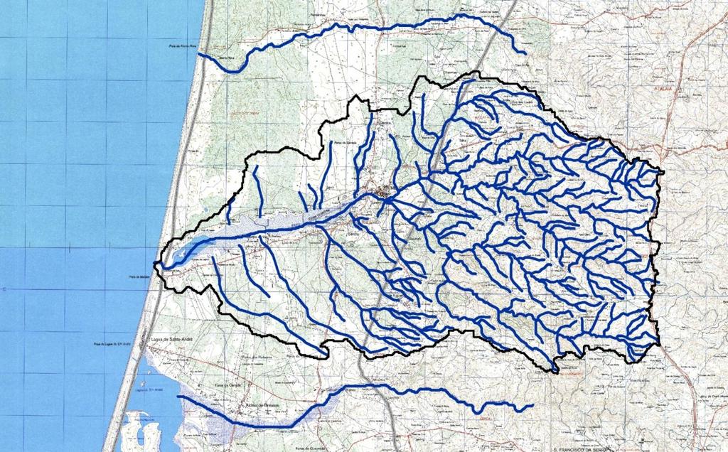 IMPACTE: Contributos para a água da lagoa Escoamento directo Fluxo Subterrâneo Excedentes do arrozal Fluxo subterrâneo ETAR; Fonte de Olhos Excedente superficial do arroz