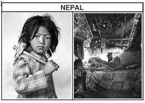 Embora não seja certo generalizar as condições sociais de cada país por essas fotos, a discrepância