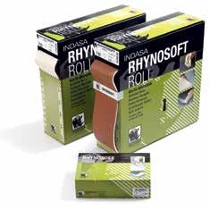 ROLOS SUPORTE PAPEL RHYNALOX White Line Lixa a Seco RHYNODRY White Line Lixa a Seco c/ Lubrificante RHYNALOX Plus Line Lixa a Seco Flexível 100 mm x 50 m 115 mm x 50 m 40 31.50 001042 36.