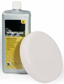 (250 ml) 1 RHYNOPOLISH 2 (250 ml) 2 Esponjas de Polir 80 mm (Amarelas) 2 Esponjas de Polir 80 mm (Azuis) 2 Panos