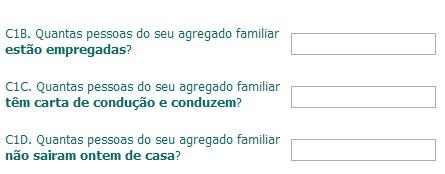 Bloco de Caracterização dos Inquiridos e das suas famílias Janela 2