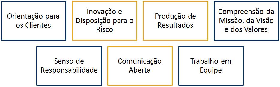 CULTURA Cultura é o conjunto de valores, crenças, percepções, atitudes e costumes vigentes no cotidiano empresarial, que permeia as relações entre níveis hierárquicos.