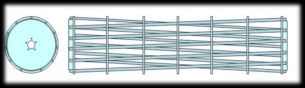 RULO RC 500 CARACTERISTICAS: Ø 500 mm - 11 Barras de varão redondo para betão de 25 mm. P.