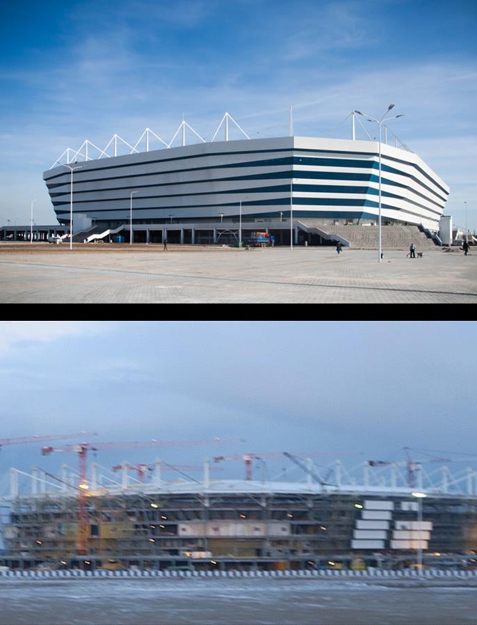 Estádio de Kaliningrado Capacidade: 35.212 espetadores Inauguração: 2018 Equipa: FC Baltika Kaliningrad (2.