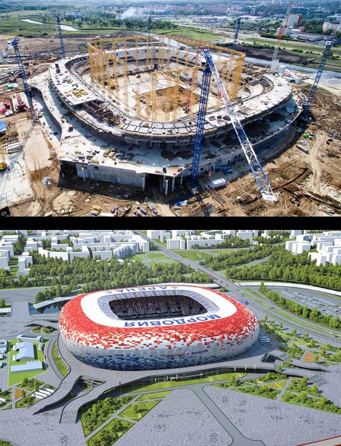 Arena de Mordóvia Capacidade: 44.442 espetadores Inauguração: 2018 Equipa: FC Mordovia Saransk (3.